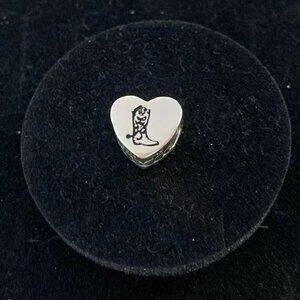 Pandora Cowboy Boots Charm Farmer Cowgirl Boots Western Boot 925 Sterling Silver